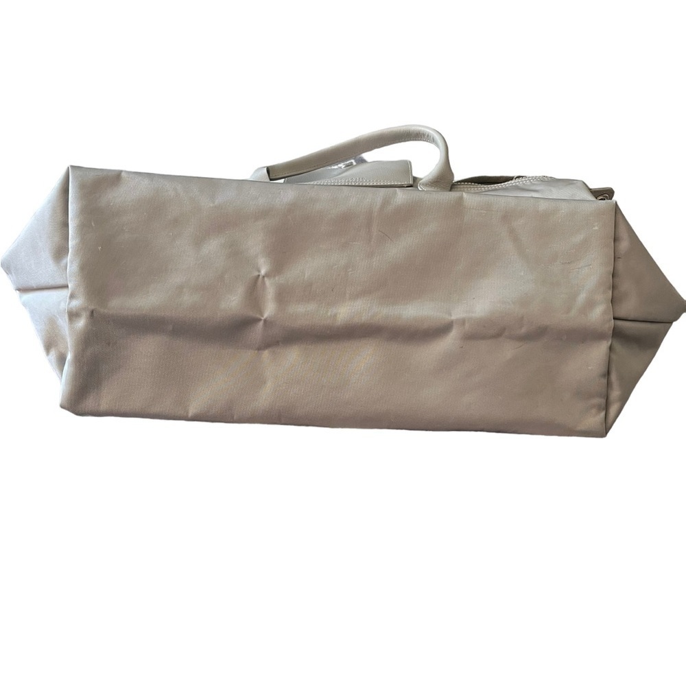 Longchamp Le Pliage Néo Satchel | Detachable Strap | Gray Nylon Tote - Picture 9 of 15